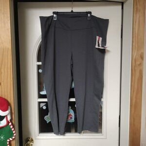 New Women In Control Gray Slimming Stretch Pull On Pants Size Women's 3X Petite